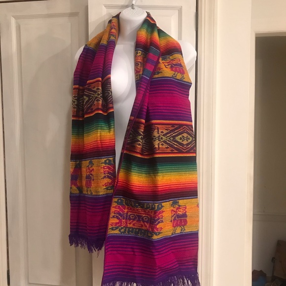 Pashmina multicolored Mexican Style - Picture 1 of 3